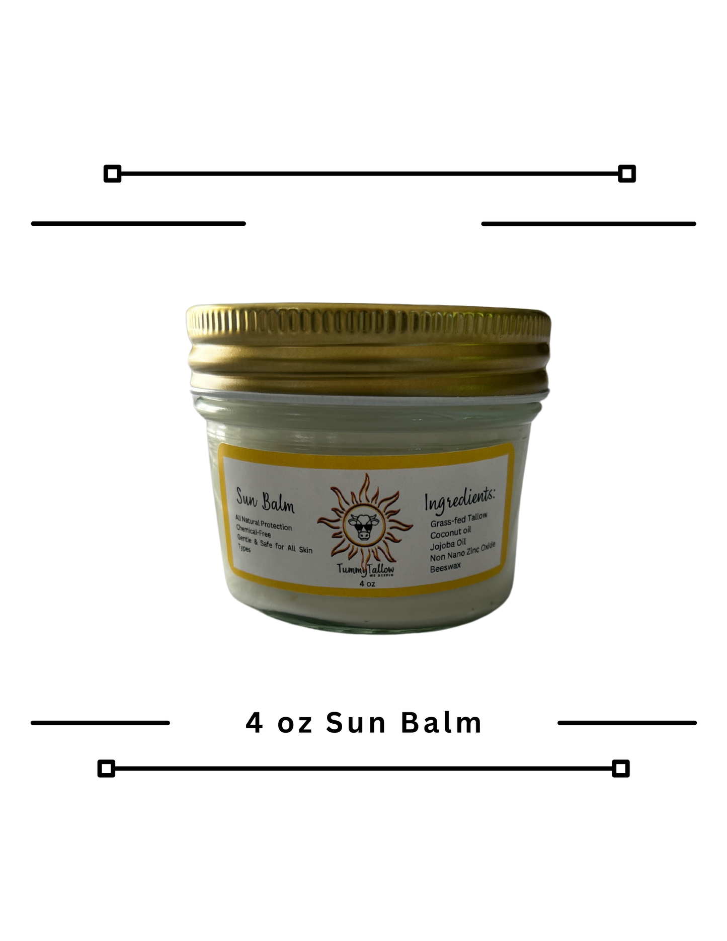 4oz Tallow Sun Balm